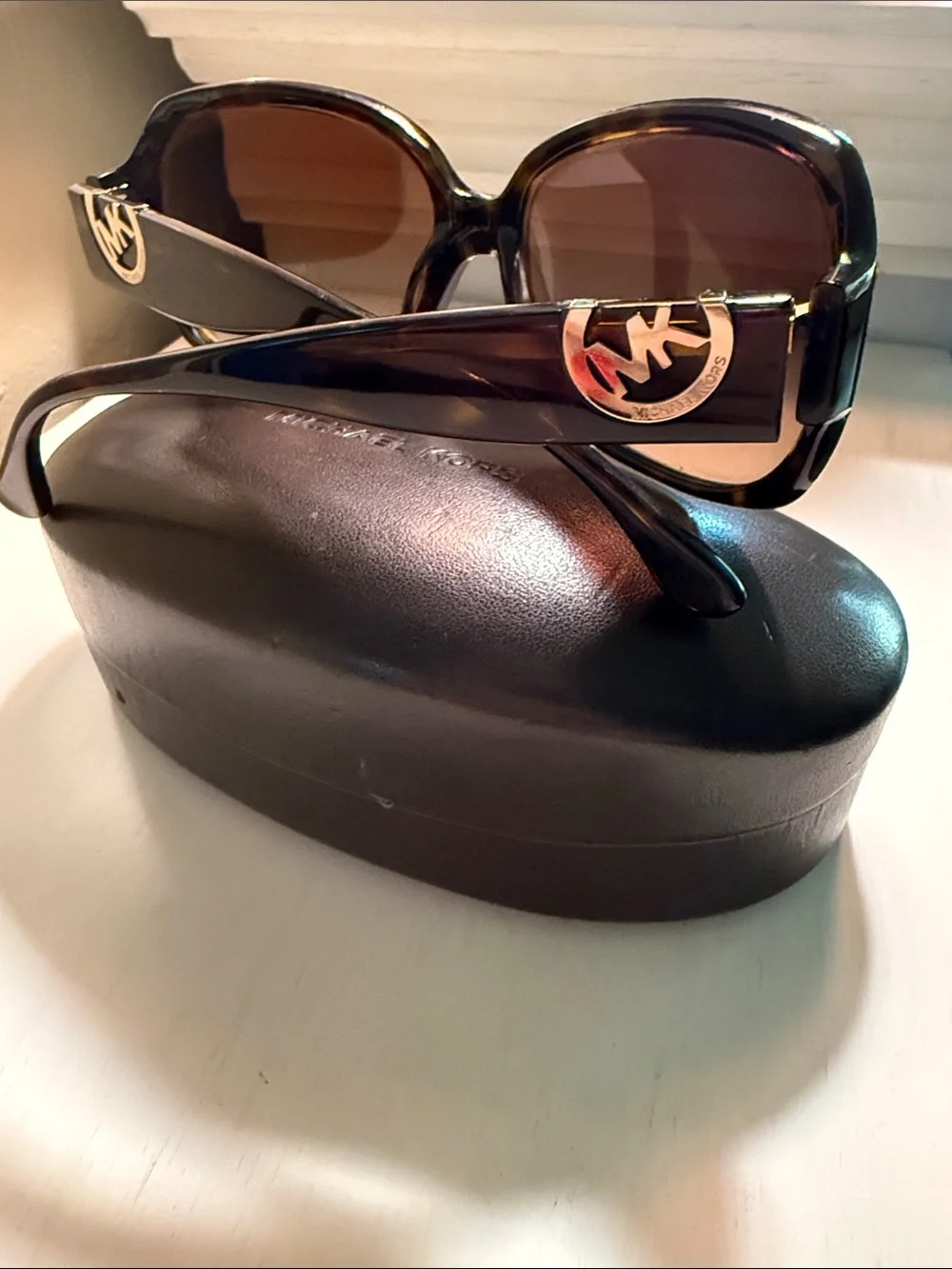 Michael Kors Brown Gradient Women's Sunglasses with Branded Case